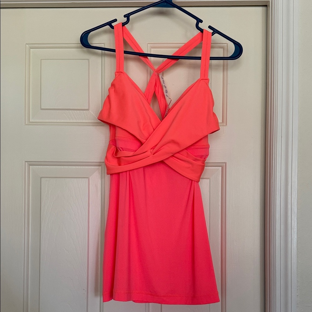 NWT Lululemon Sz 12 Wrap It Up Tank in Grapefruit